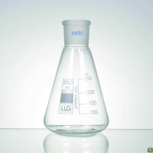 Beute con giunto smerigliato standard, in vetro borosilicato 3.3