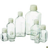 Bottiglie per supporti Nalgene, PETG, quadrate, con tappo a vite, HDPE