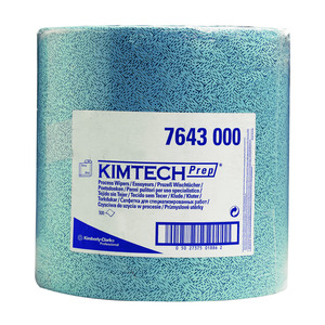 Salviette detergenti, KIMTECH* Process Wiper, rotolo, blu, Largh. 340 mm, Lungh. 380 mm, Rotolo grande da 500 salviette