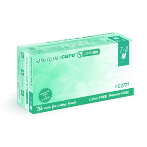 Guantes desechables SEMPERCARE<sup>®</sup> Nitrile Aloe