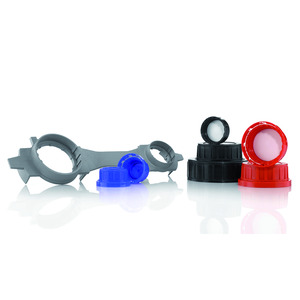 Tapones para frascos cuadrados para reactivos, PP (melamina*)