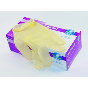 Guantes desechables Comfort, látex, sin polvo