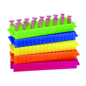 Gradillas para microtubos, PP, 80 pocillos