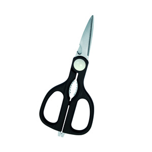Tijera para trabajos pesados, acero inoxidable, negras